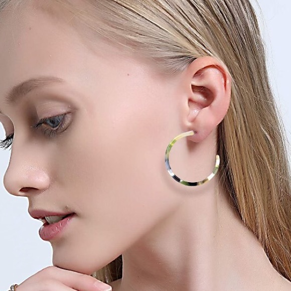 Jewelry - 💠3 for $25💠Boho Acrylic Hoop Earrings